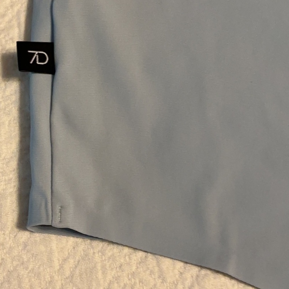 7D 7 Diamonds Liberty 4-Way Stretch Button Up Light Blue Shirt Size L - Picture 6 of 7